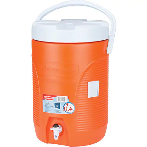 Glacière pour boissons, Orange/Blanc, 3 gal