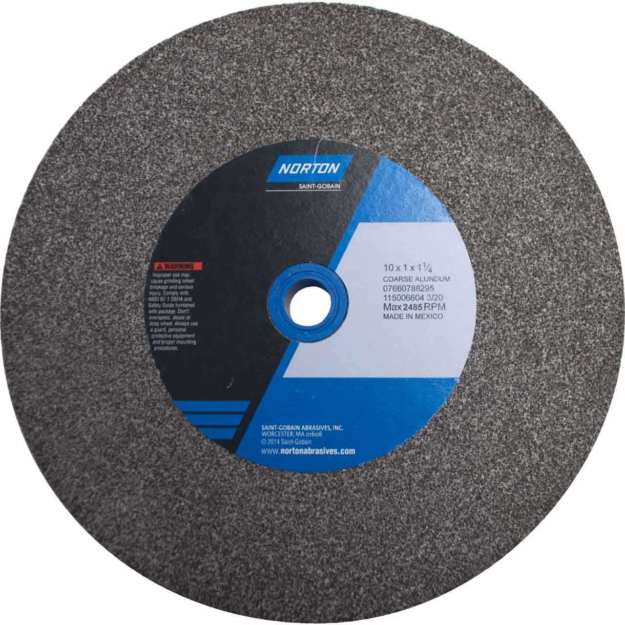 Meule d'établi ou sur socle Gemini Alundum - Grade : Grossier, Numéro de grain : 36, 46, Diamètre de la meule : 10 po