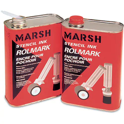 Rolmarks Ink, White, 1 Quart