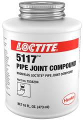 LOCTITE® 5117, Black, Viscous, Non-Hardening, Brushable Liquid Thread Sealant, 1 pt Can