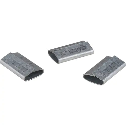 Joints en acier, fermés, s'adaptent à la largeur de la sangle : 1/2", 2000/bte