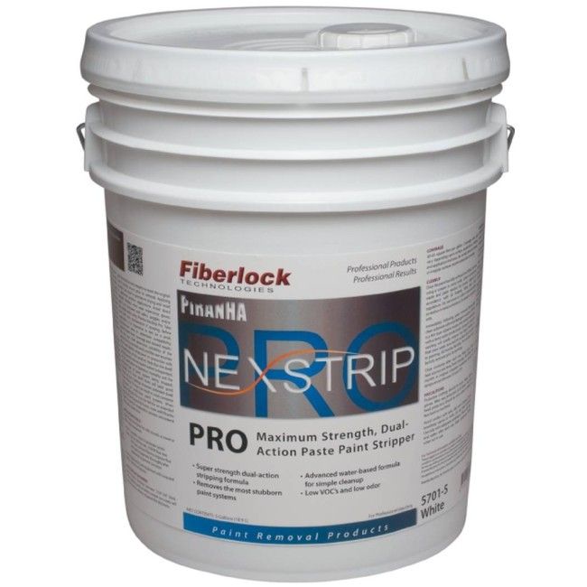 Fiberlock, Piranha NexStripPro Maximum Strength Paste Paint Stripper Ideal For Renovations & Lead-Based Paint Stripping, 20L/5 gal(US)