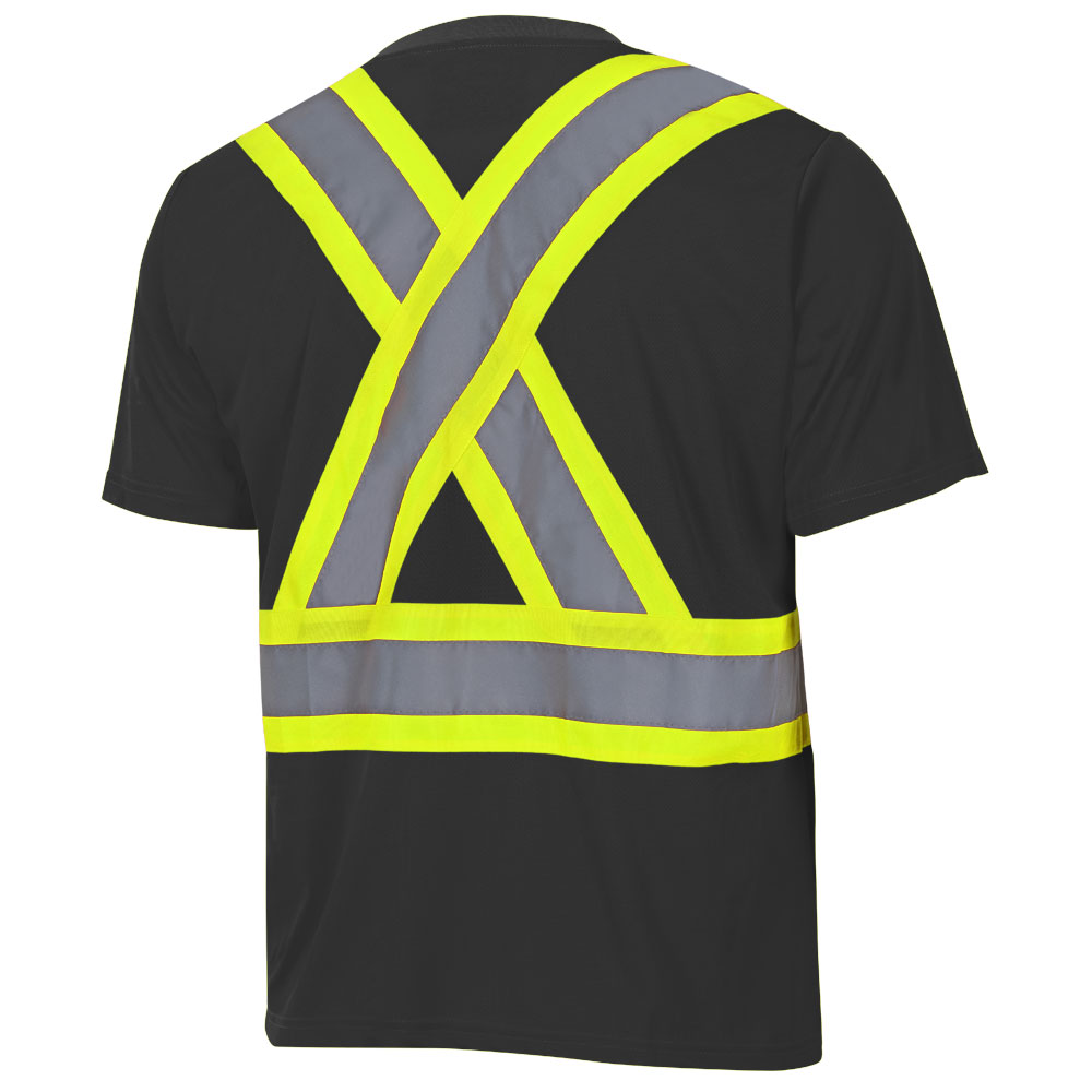 Chandail de sécurité en polyester œil de perdrix, Noir, GR: XL