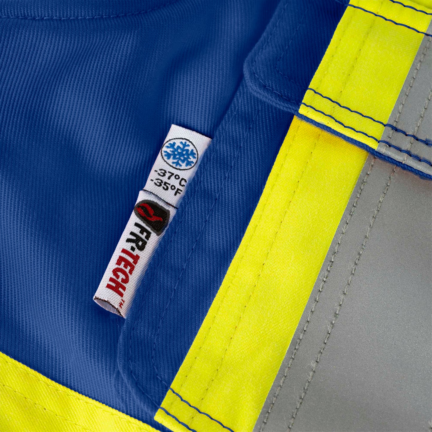 Combinaison de sécurité matelassée en coton ignifuge haute visibilité, bleu roi, SZ : XL