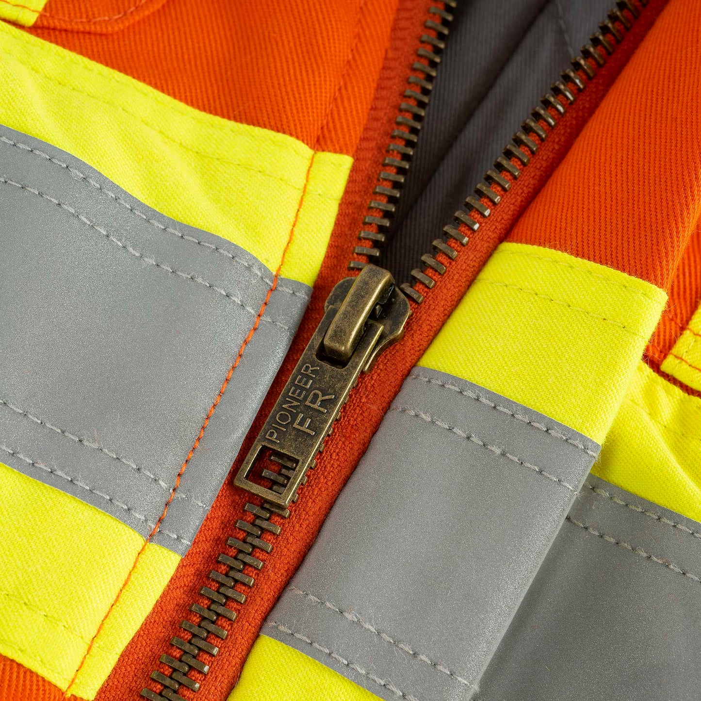 Combinaison de sécurité matelassée en coton ignifuge haute visibilité, orange, SZ : M