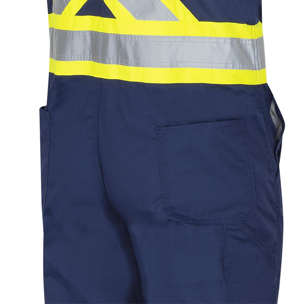 Poly/Cotton Safety Overalls, Marine, SZ: 56 Tall