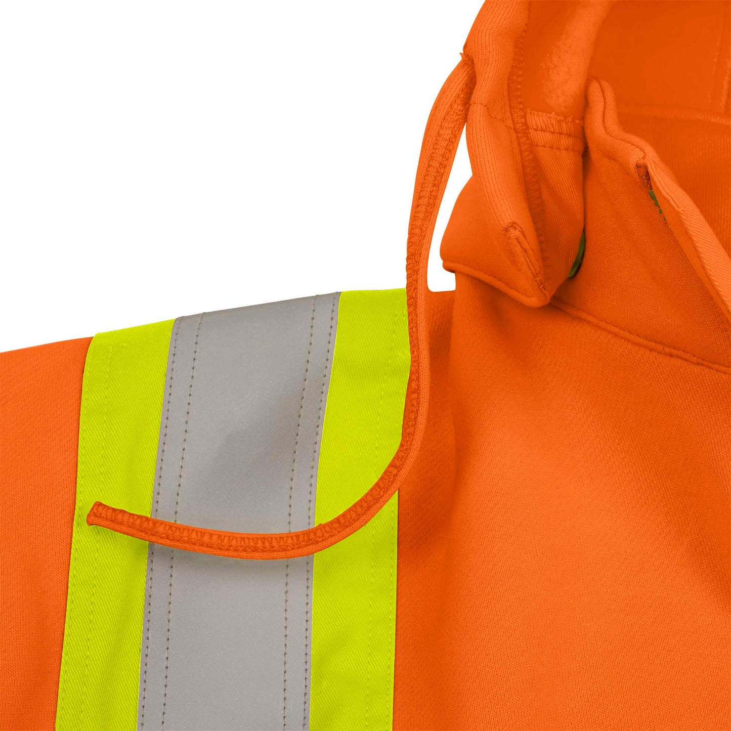 Flame Resistant Zip Style Heavyweight Cotton Safety Hoodie, Orange, SZ: XL