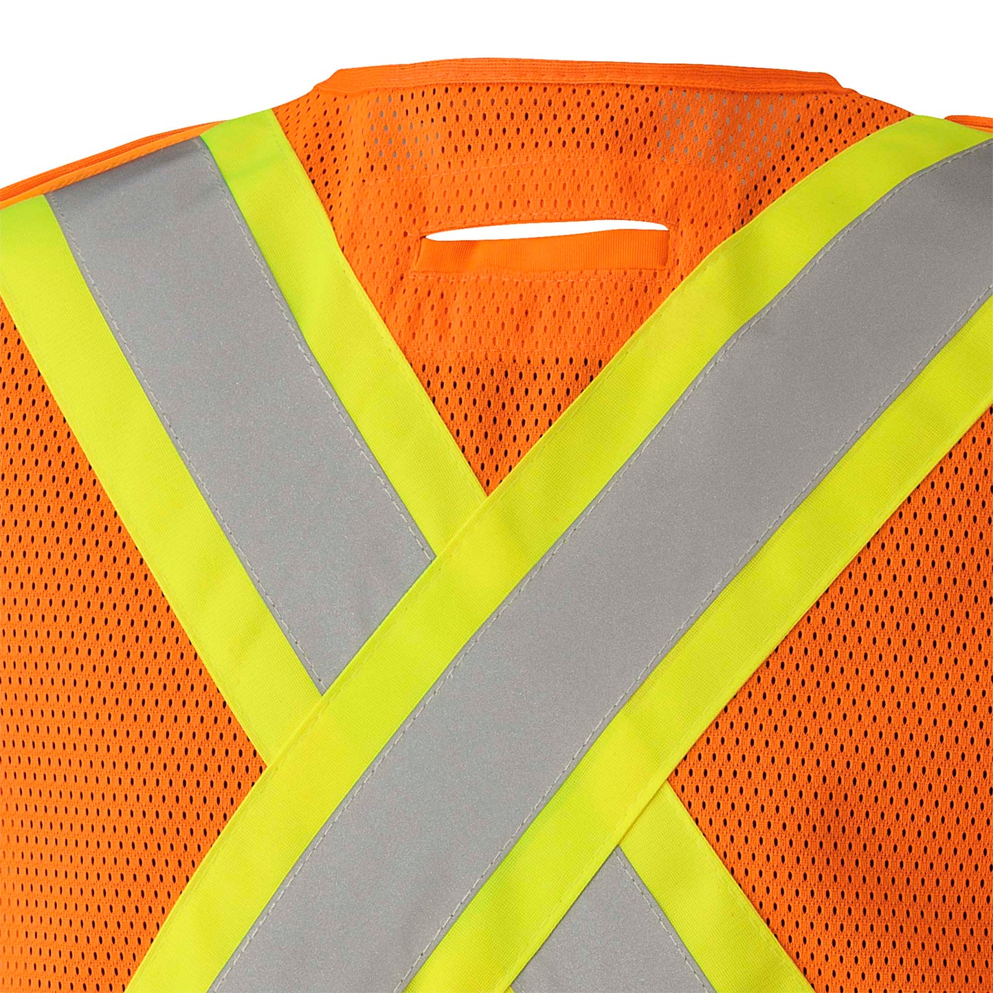 Safety Tear-Away Vests, Mesh, Drop Shoulder, Orange, SZ: L/XL
