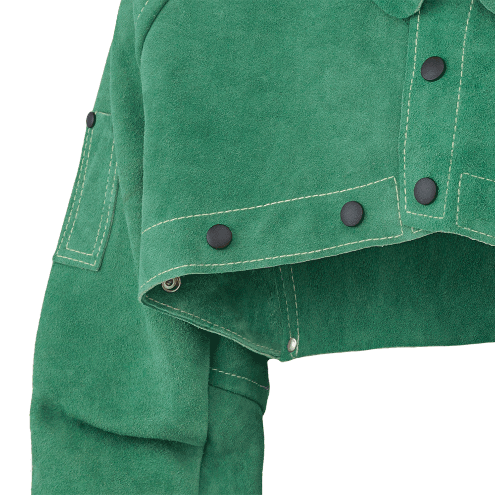 Ranpro Welder's Cape Sleeves, CS 100, Green, SZ: L