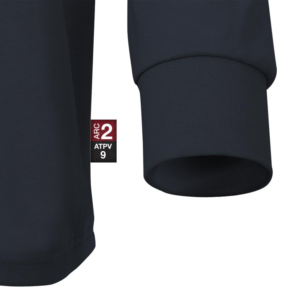 Chemise en coton à manches longues ignifuge, bleu marine, SZ : 2XL