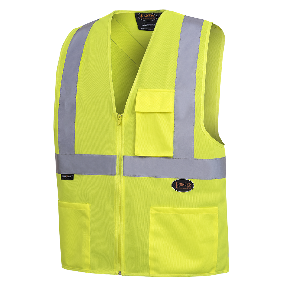 Hi-Viz Safety Vest with 2", Yellow, SZ: 2XL