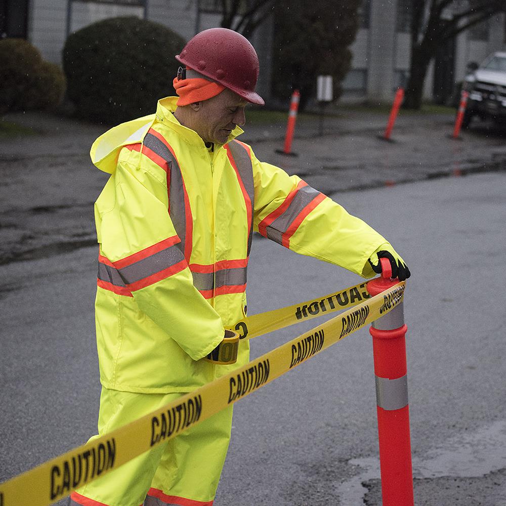 Poteau délinéateur T-Top, 47" (120 cm), orange