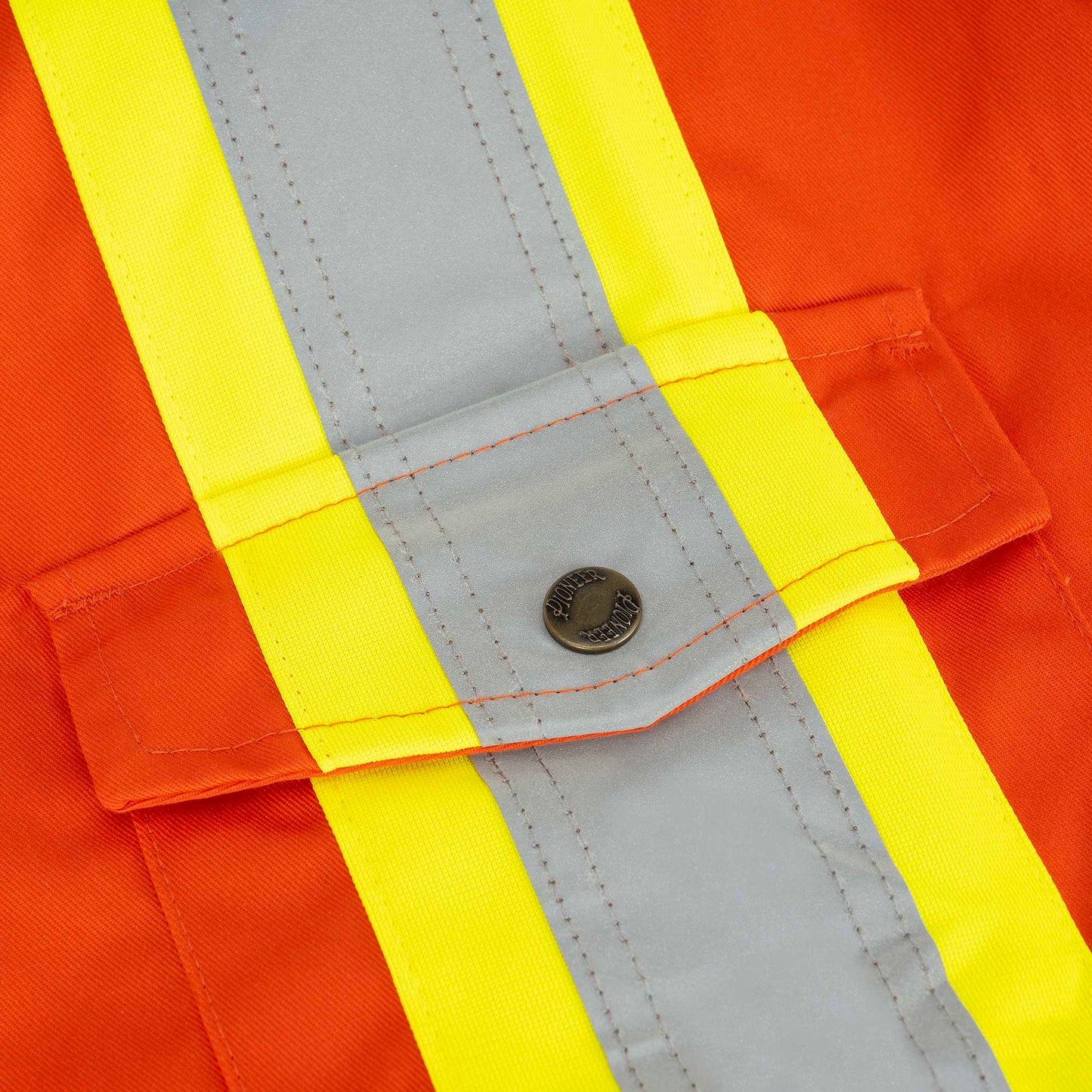 Hi-Vis Industrial Wash Safety Coverall, Orange, SZ: 44