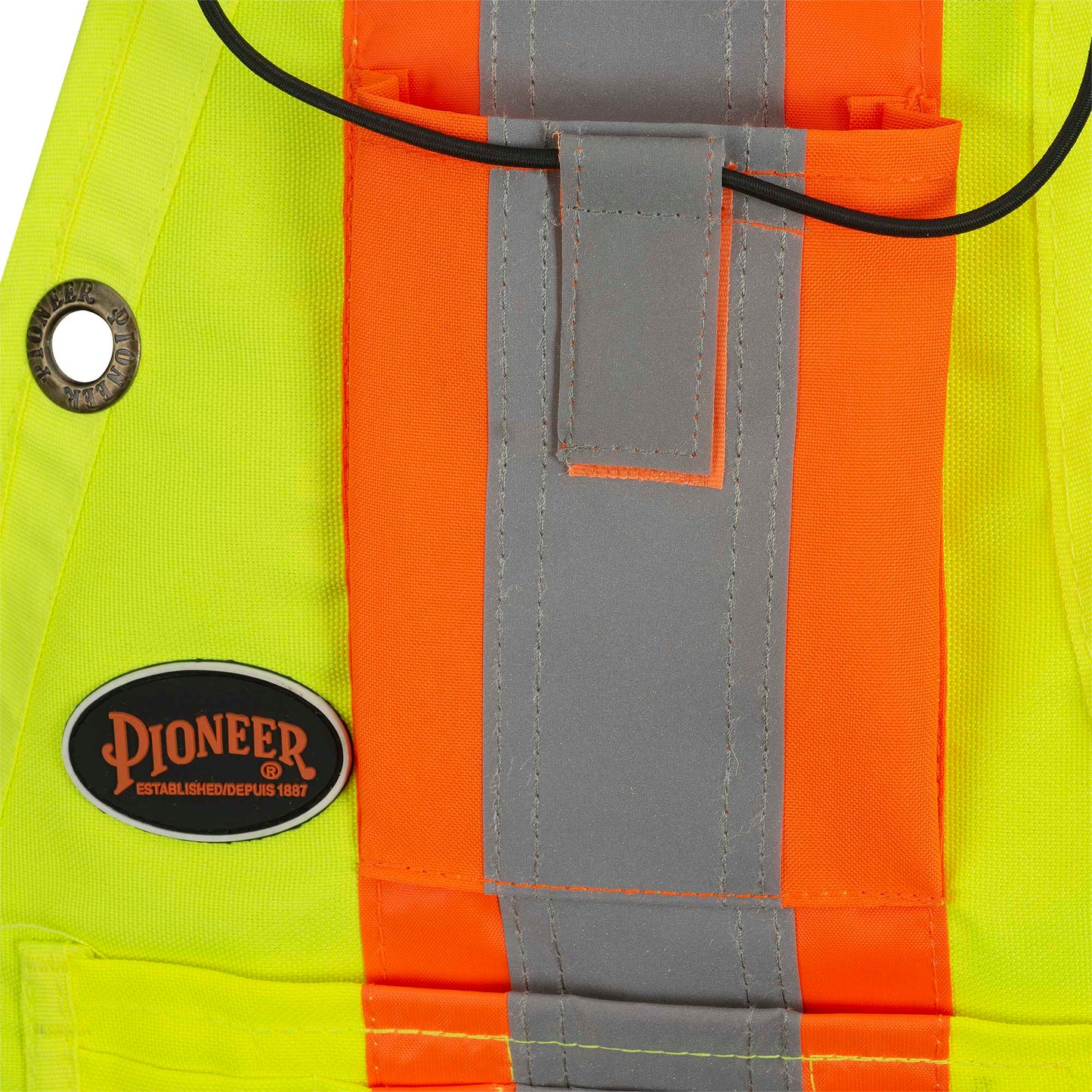 Gilets de sécurité - Polyester Oxford enduit de polyuréthane 600 deniers, Jaune, GR: M
