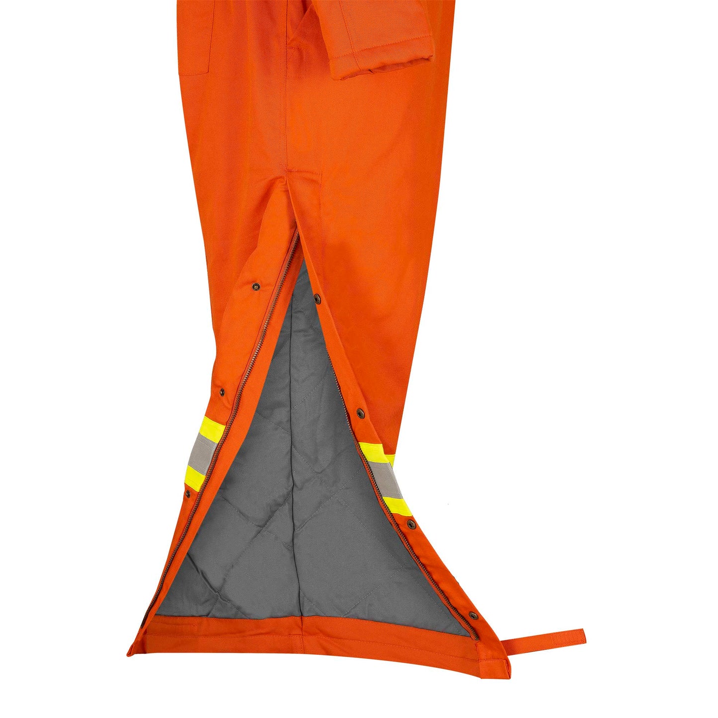 Combinaison de sécurité en coton matelassé ignifuge haute visibilité, orange, SZ : 2XL