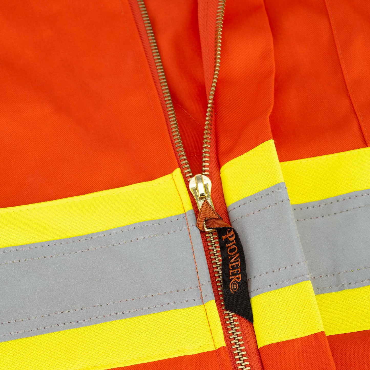 Hi-Vis Industrial Wash Safety Coverall, Orange, SZ: 46