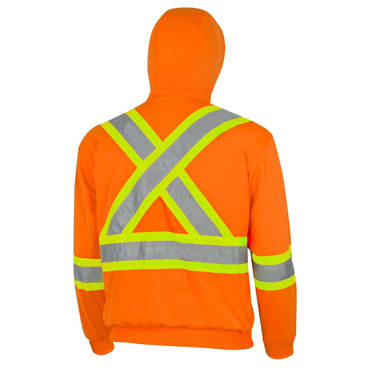 Hi-Viz Micro Fleece Zip Hoodie, Orange, SZ: 5XL