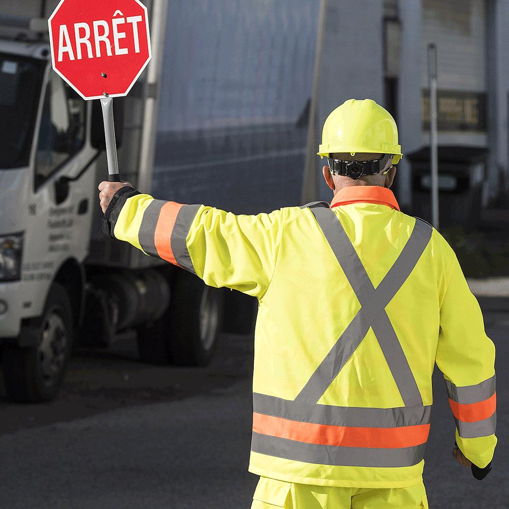 Vestes de sécurité routière respirantes haute visibilité, jaune, SZ : XL