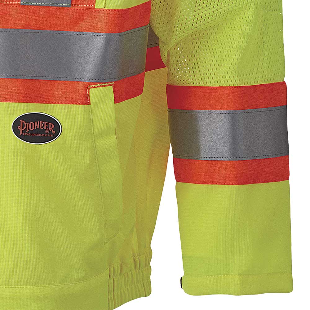 Traffic Safety Jackets, Poly Knit, Yellow, SZ: 2XL
