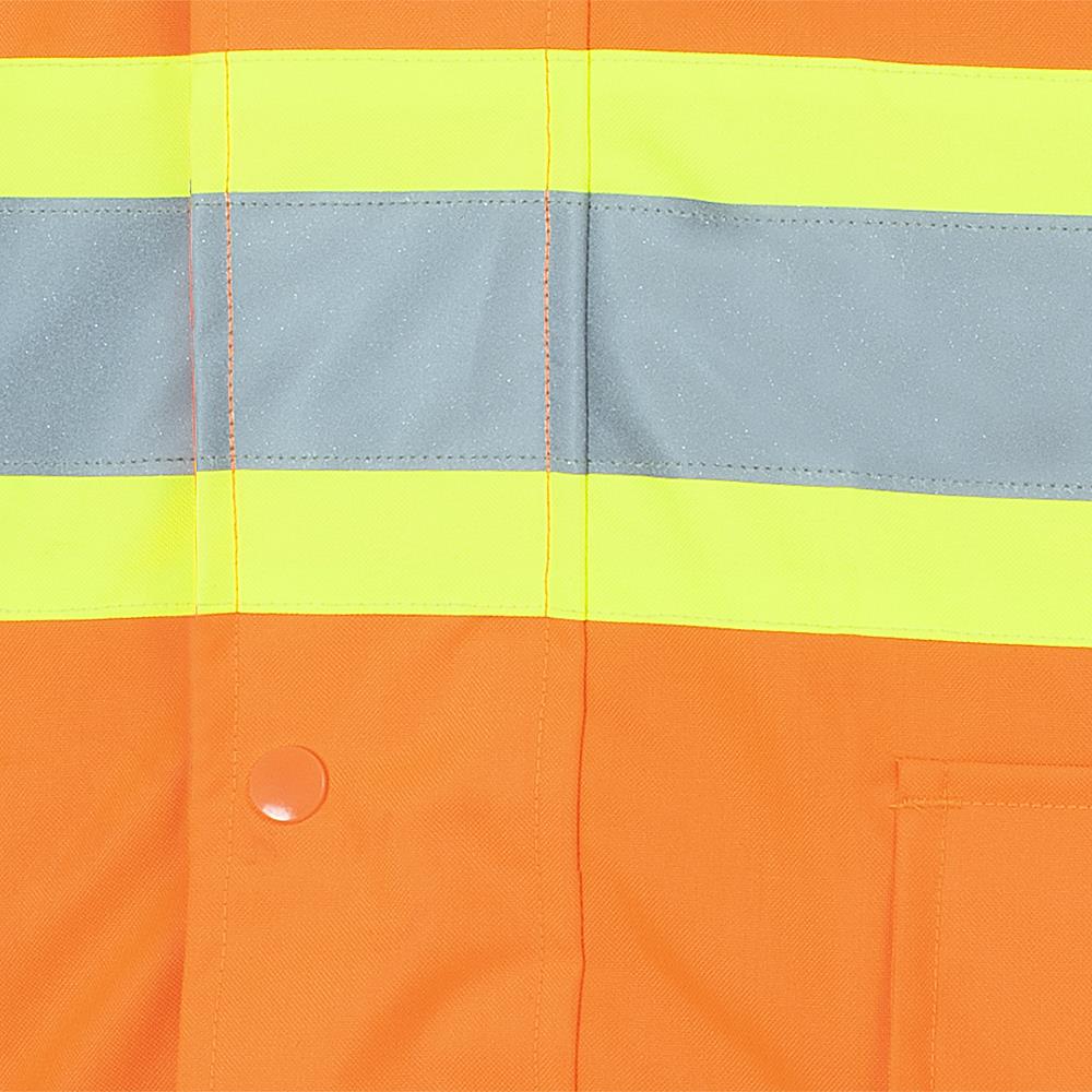 3-In-1 Safety Parka "The Rock" 300D Oxford Poly, Orange, SZ: 5XL