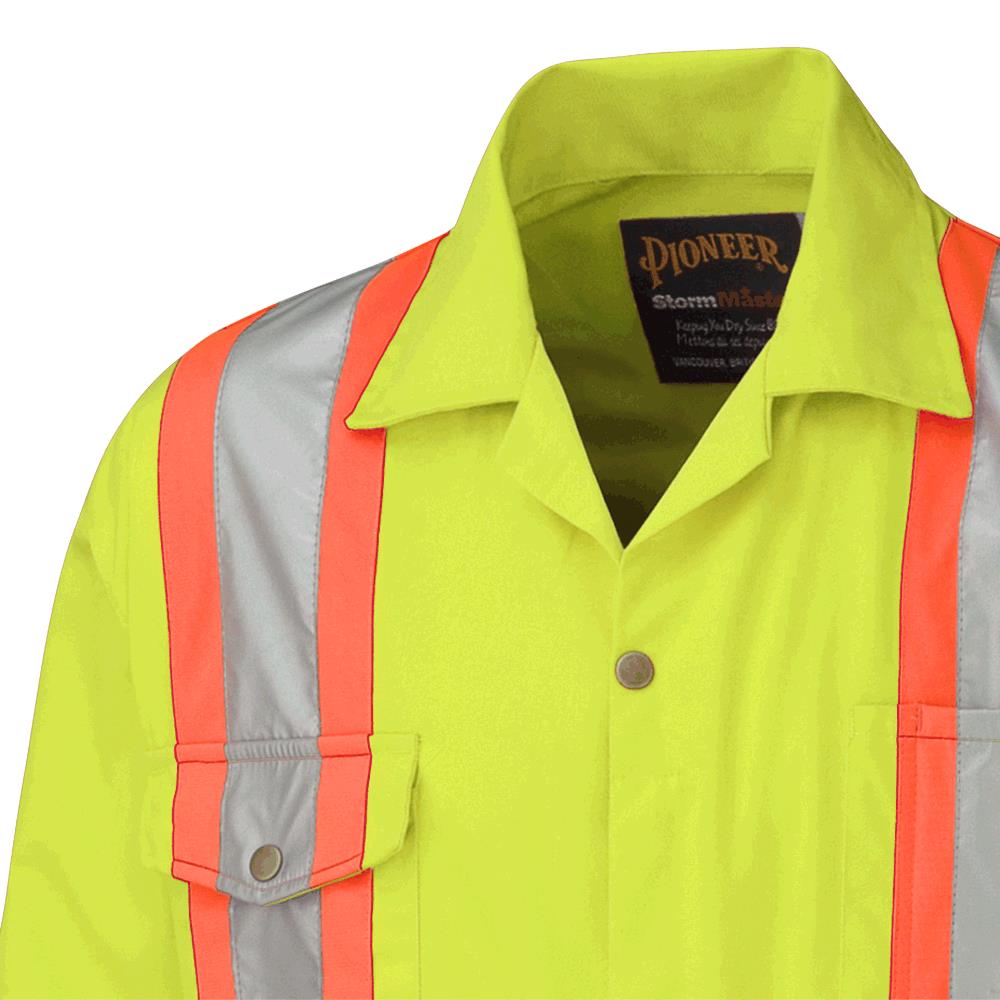 Safety Coverall, Polyester/Cotton, Yellow, SZ: 52