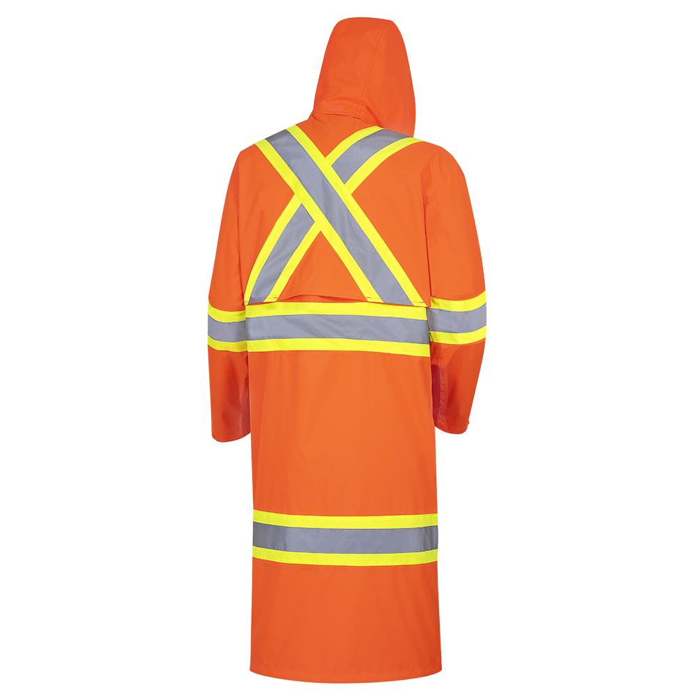 Long Coat "The Rock" 300D Oxford Polyester, Orange, SZ: 3XL