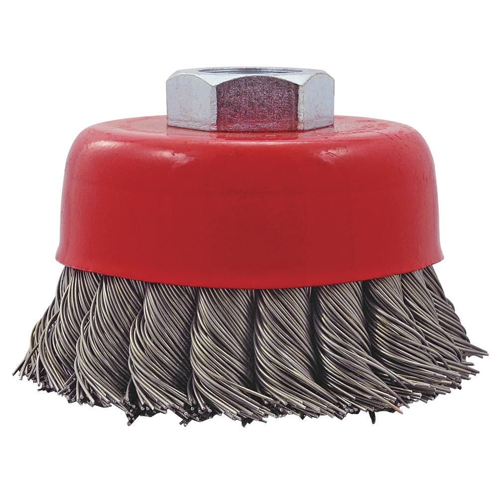 JET Brosse boisseau à fil noué - haut rendement, 3 x 5/8-11nc