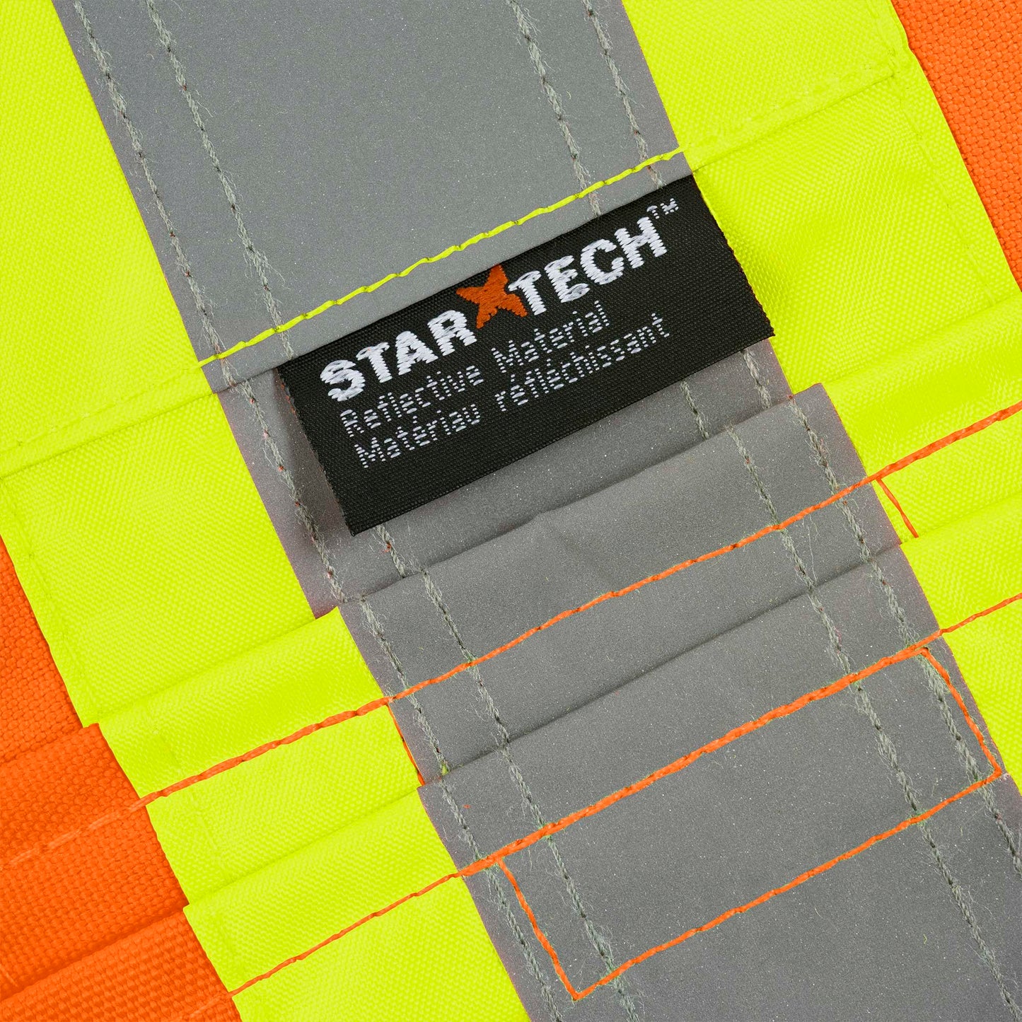 Gilets de sécurité - Polyester Oxford enduit de polyuréthane 600 deniers, Orange, GR: S