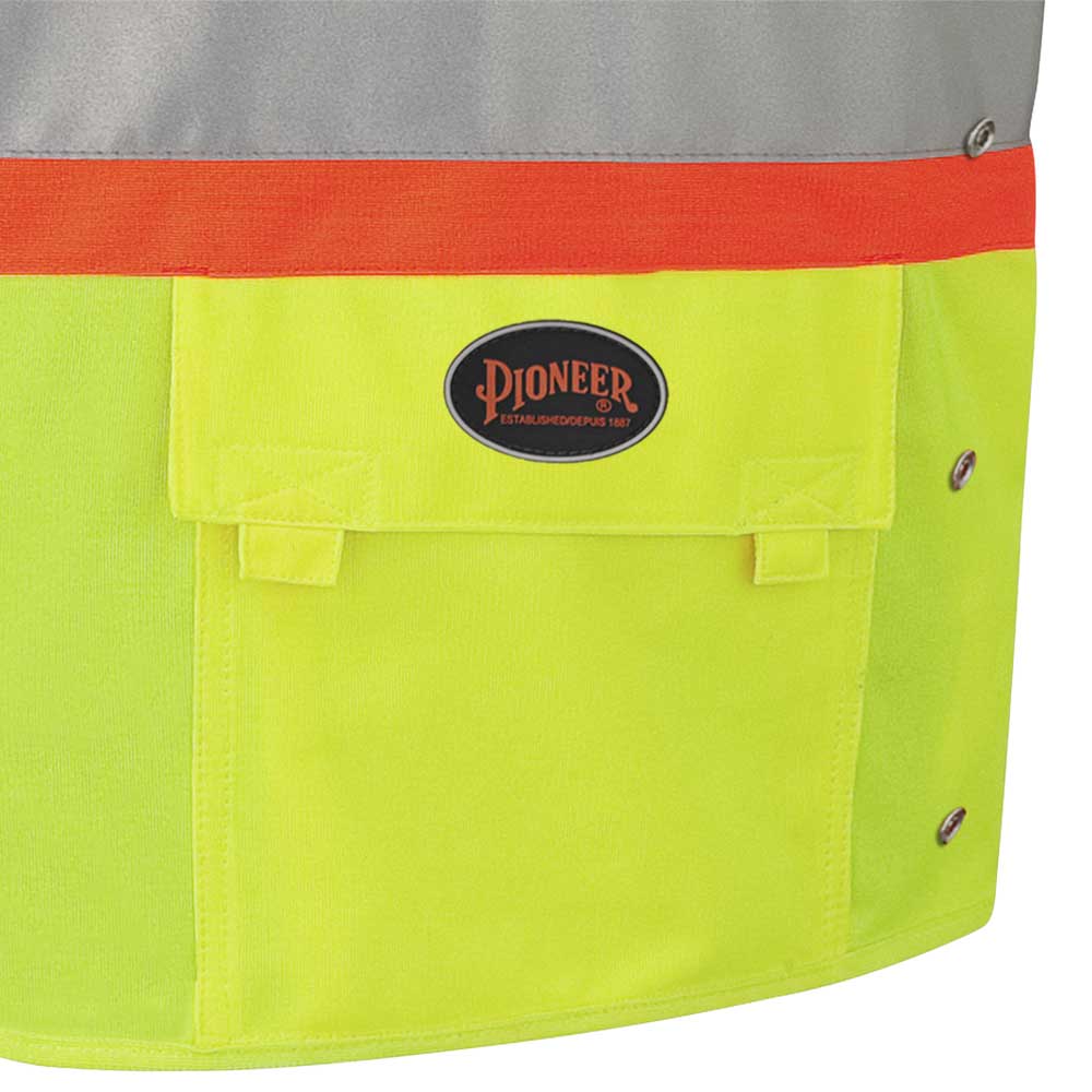 Gilets de sécurité, Ajustables, Fermeture à crochets et boucles, Jaune, GR: 2/3XL