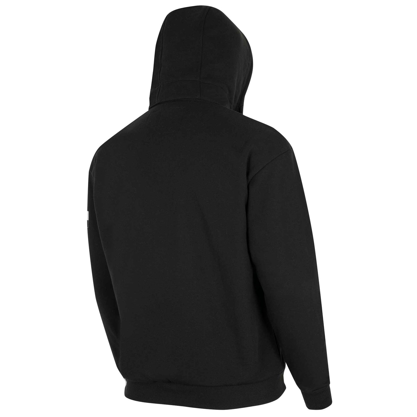 Sweat à capuche en coton épais avec fermeture éclair et ignifuge, noir, SZ : XL
