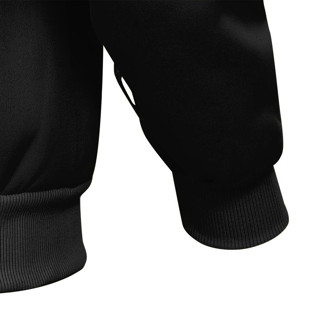 Hi-Viz Polyester Fleece Hoodie, Black, SZ: 4XL