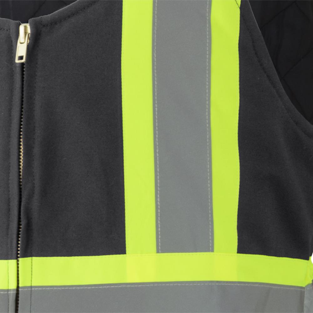 Salopette de sécurité, en coton matelassé, noir, SZ : M