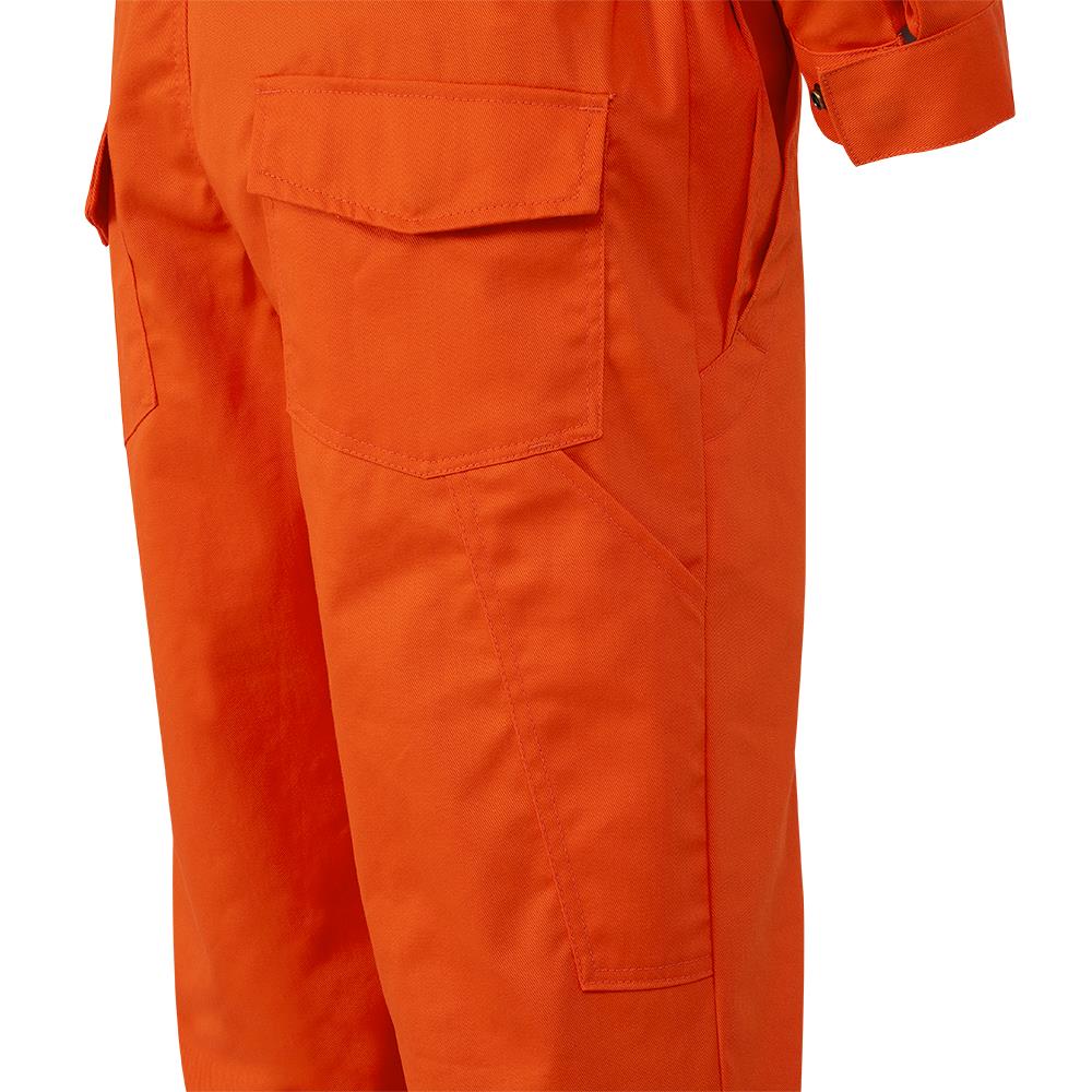 Hi-Viz FR-Tech® Flame Resistant 7 oz Coverall, Leg Zippers, Orange, SZ: 54