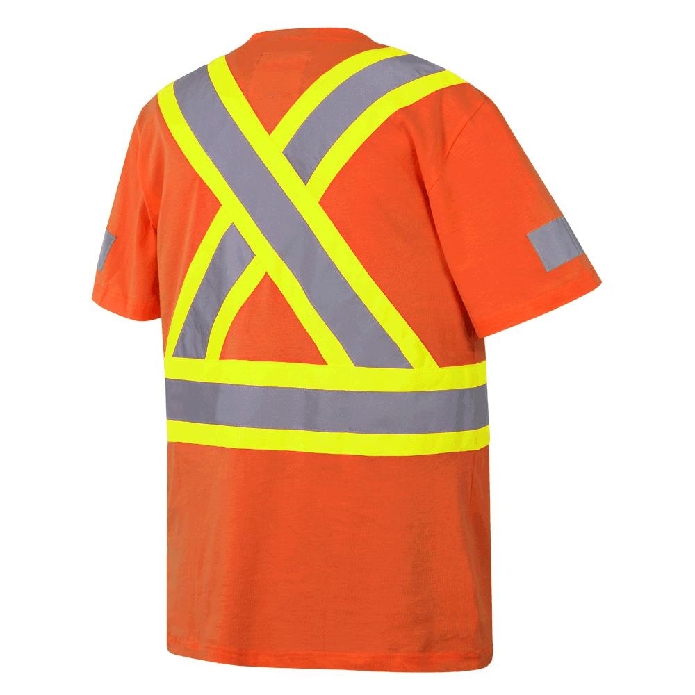 Chandail de sécurité, 100 % coton, CSA, orange, GR: XL