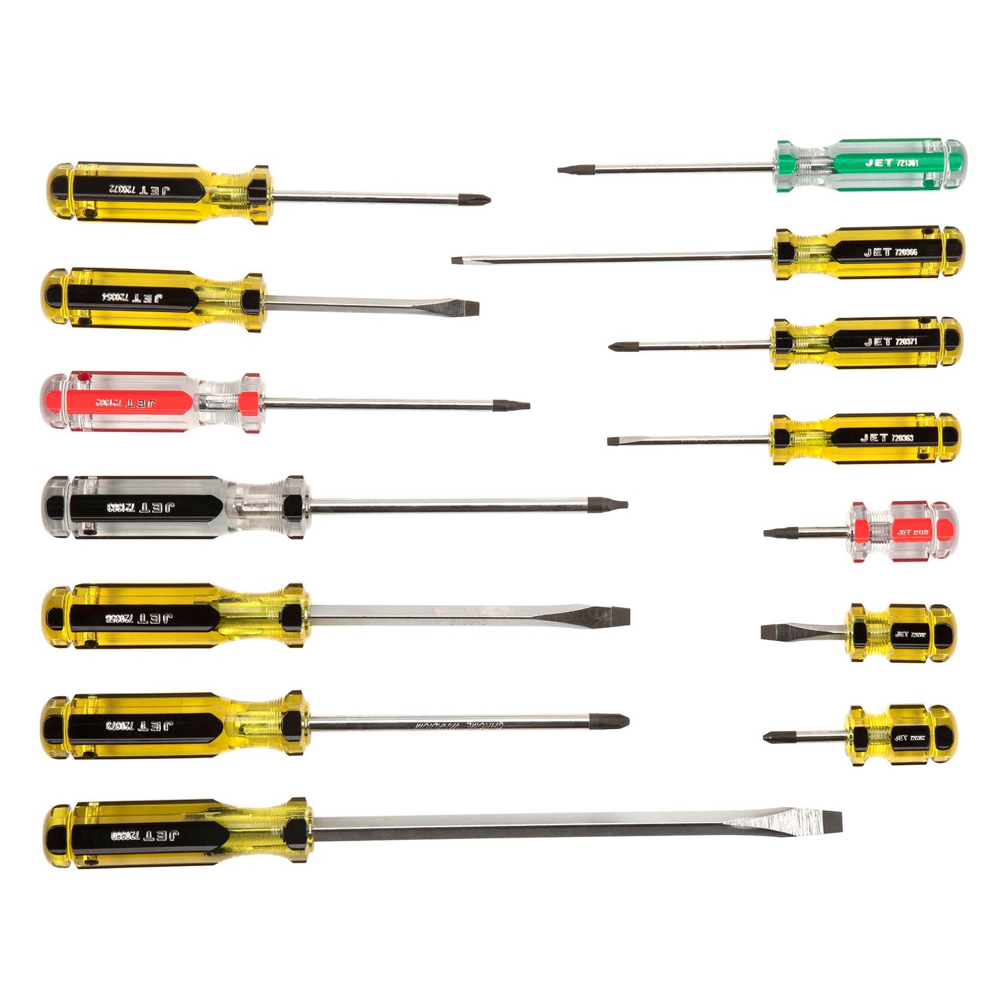 JET 14 PC Jumbo Handle Screwdriver Set