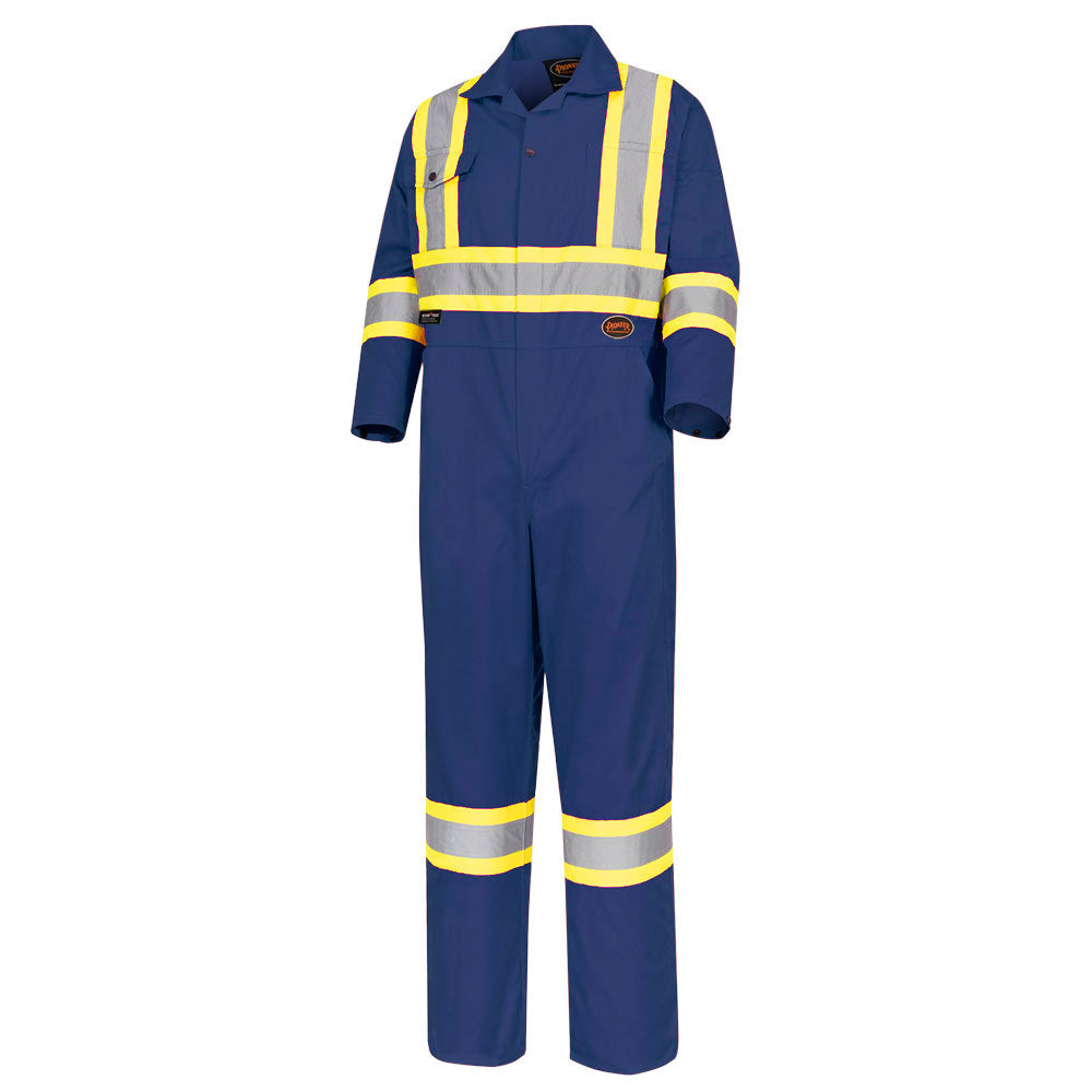 Combinaison de sécurité, polyester/coton, bleu, SZ : 50