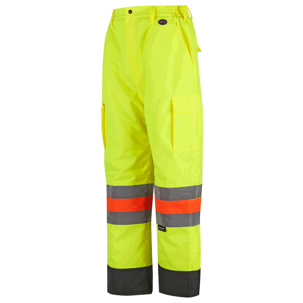 Hi-Viz Quebec Winter Insulated Traffic Control Pants, Yellow, GR: XL