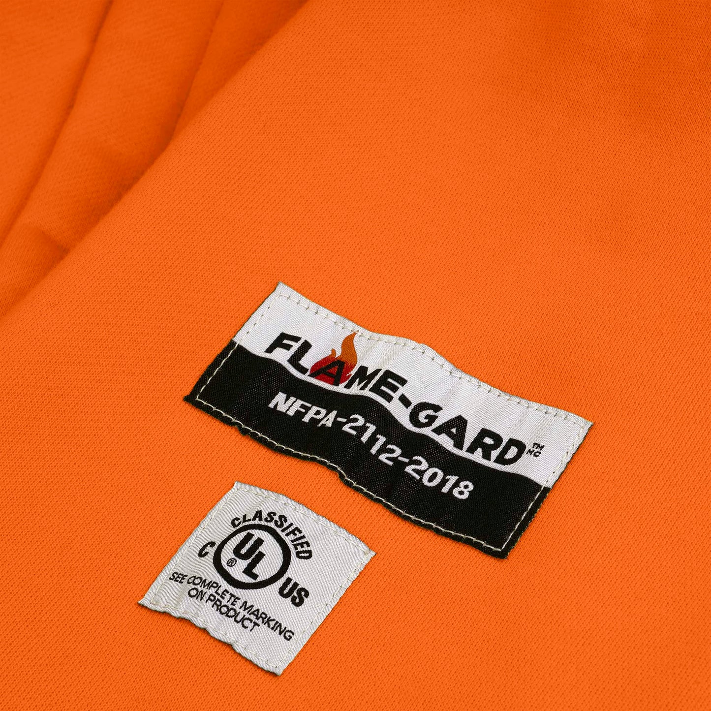 Flame Resistant Zip Style Heavyweight Cotton Safety Hoodie, Orange, SZ: 2XL