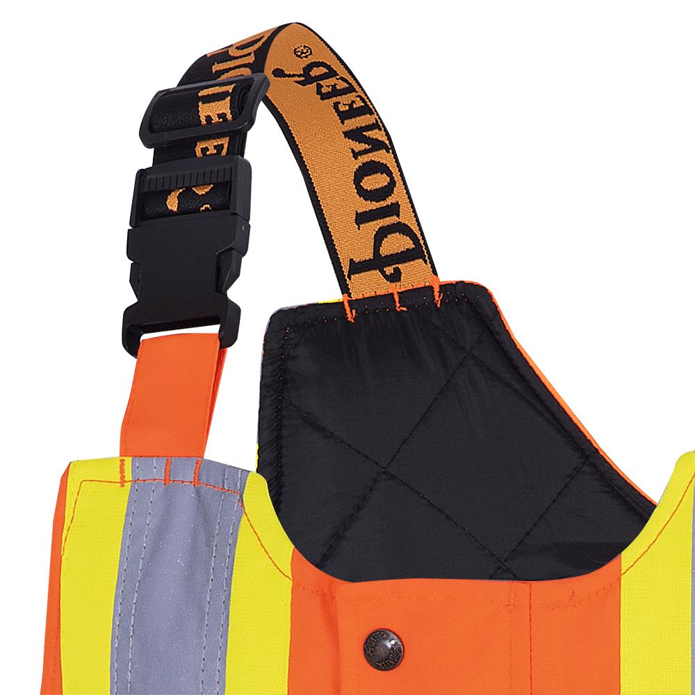 Salopette de sécurité matelassée imperméable haute visibilité, orange, SZ : 5XL