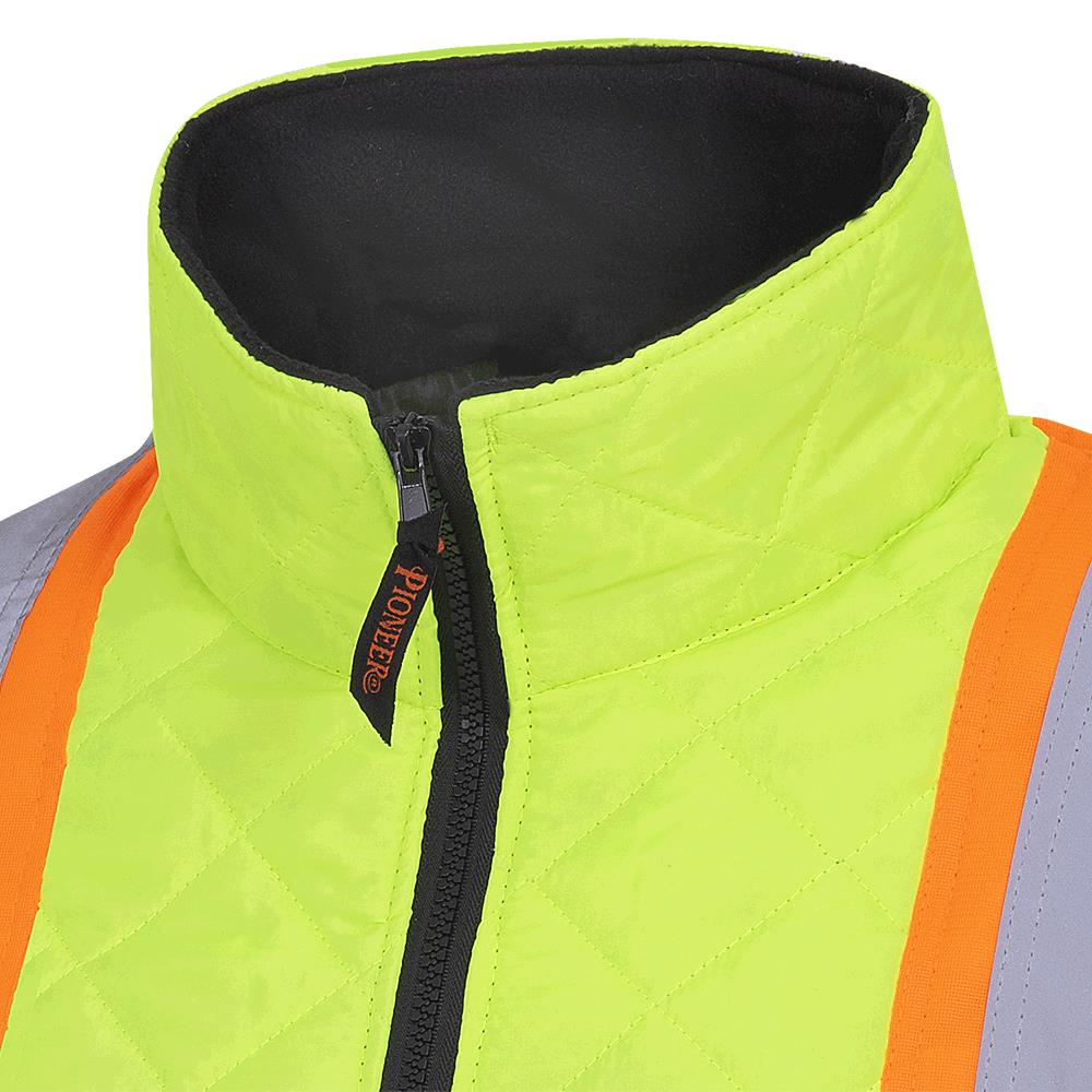 Veste matelassée haute visibilité pour congélateur, jaune/noir, SZ : 2XL