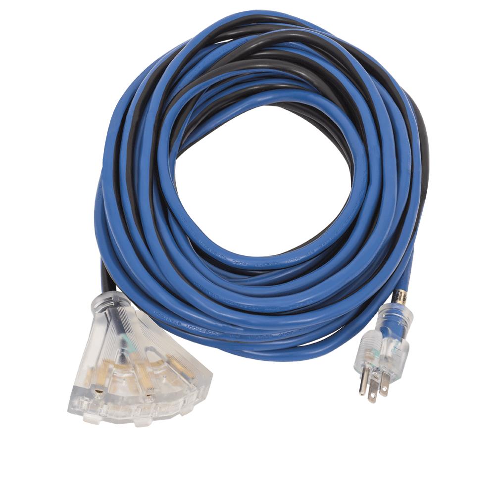 Startech, Contractor Grade 50' Extension Cord - Tri-Tap - 14 Gauge