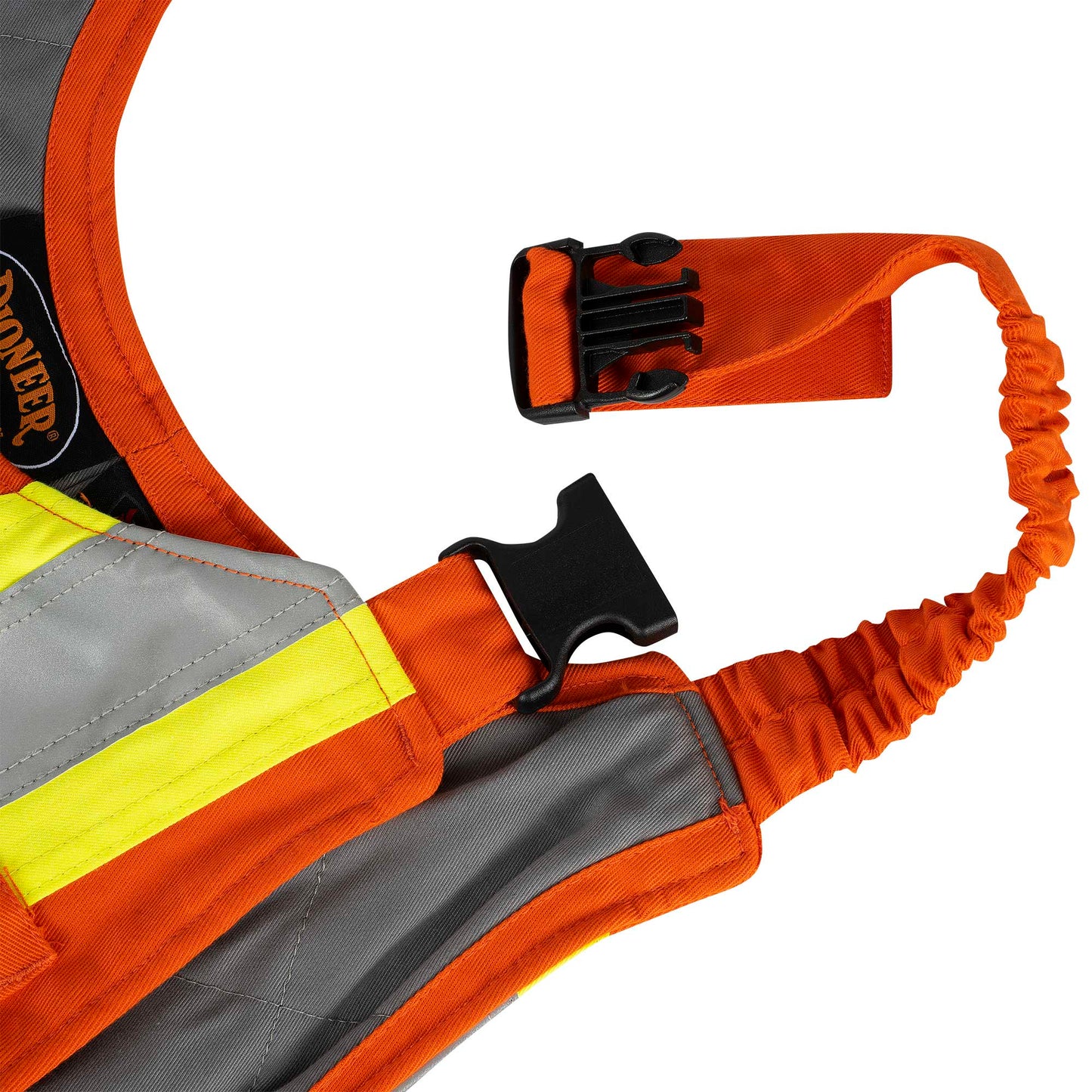 Combinaison de sécurité matelassée en coton ignifuge haute visibilité, orange, SZ : L