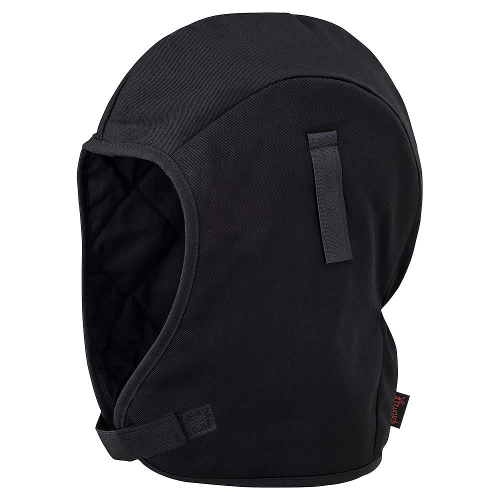 Doublure matelassée résistante aux flammes pour casque de sécurité, noire, SZ : O/S