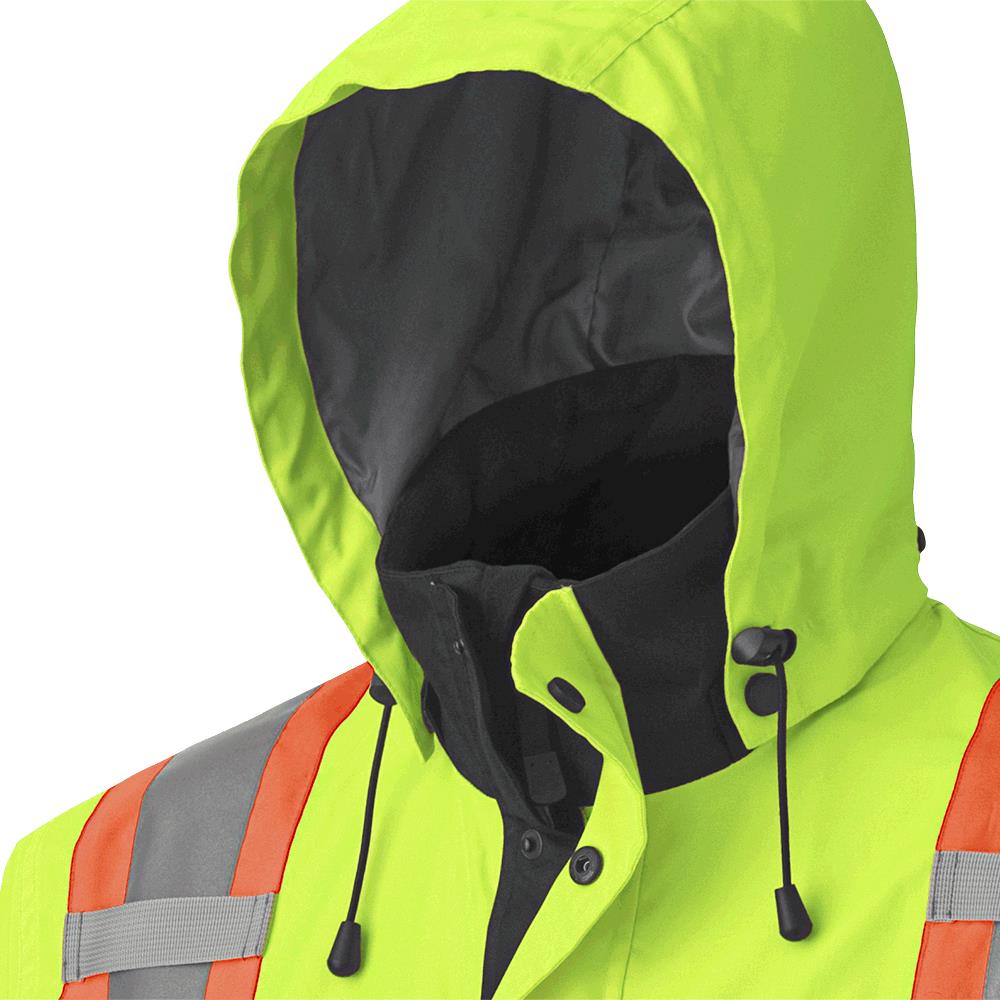 Veste imperméable/respirante de qualité supérieure Hi-Viz, jaune, SZ : 4XL