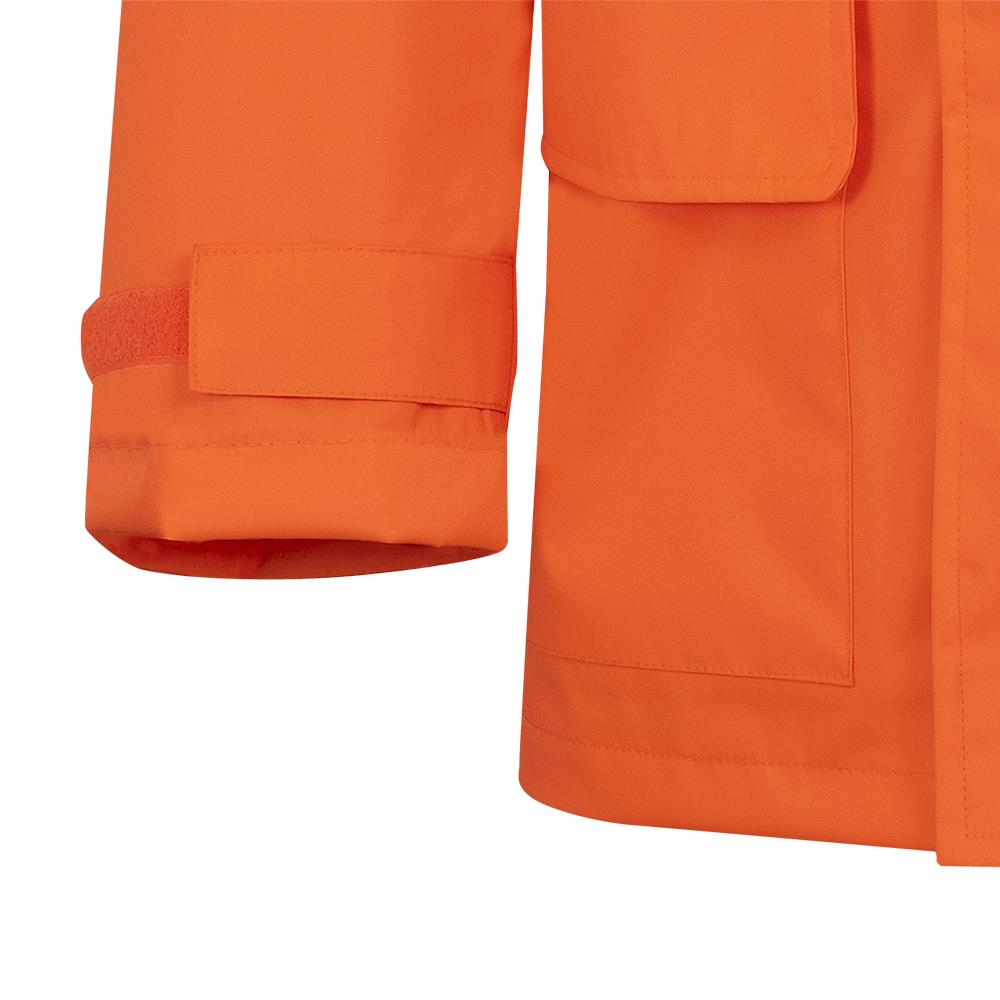 Veste de sécurité légère et imperméable avec capuche amovible, 150D, orange, SZ : 2XL
