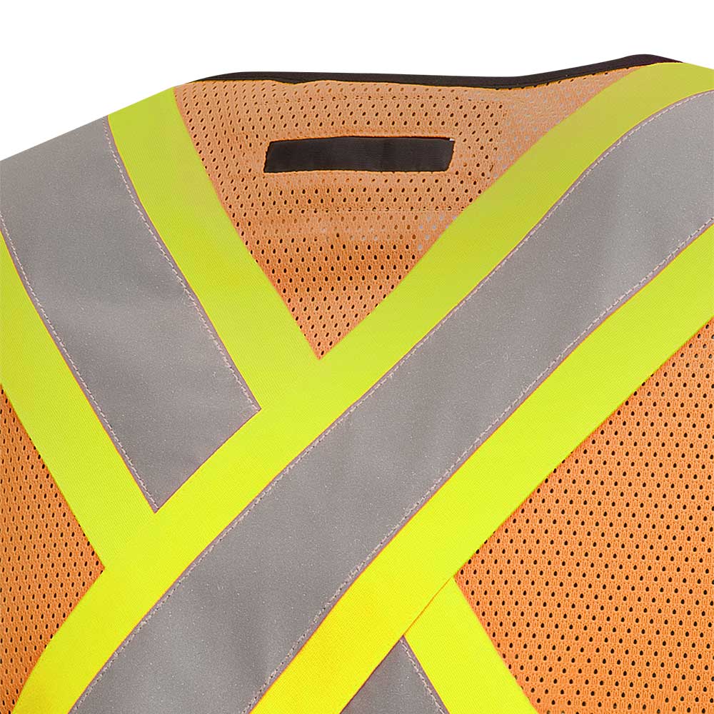 Gilets de sécurité détachable en mesh, CSA, Orange, O/S