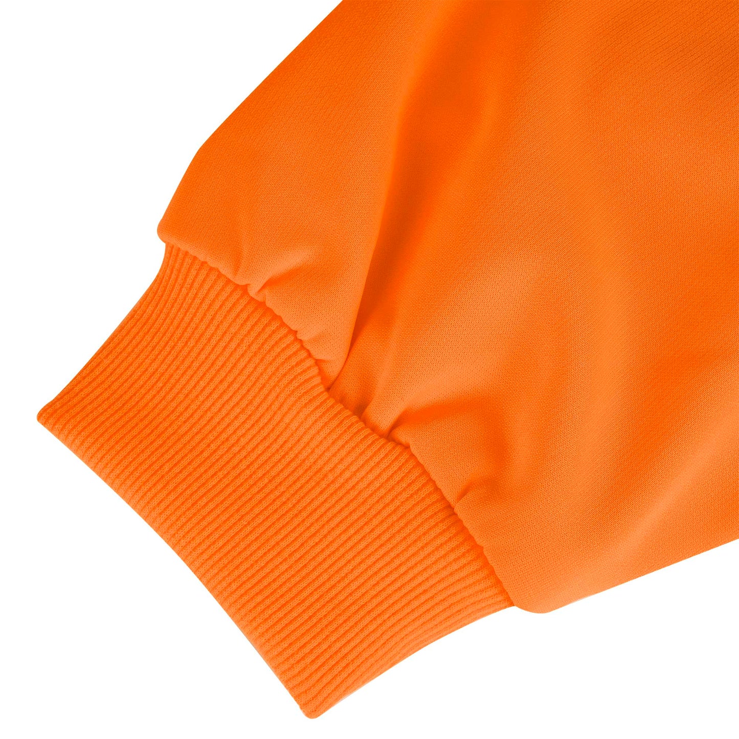 Hi-Viz Micro Fleece Zip Hoodie, Orange, SZ: 5XL