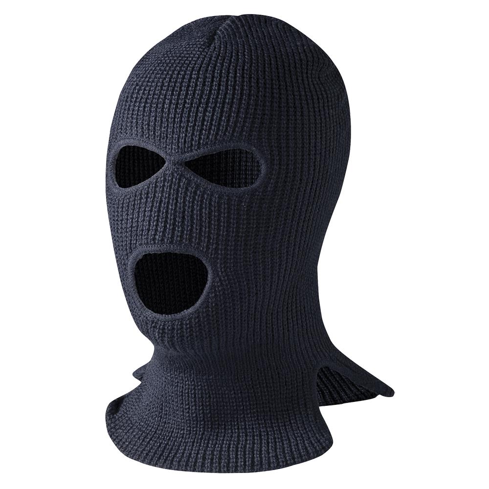 Balaclava Protection Hoods, 3-Hole, Black, SZ: O/S