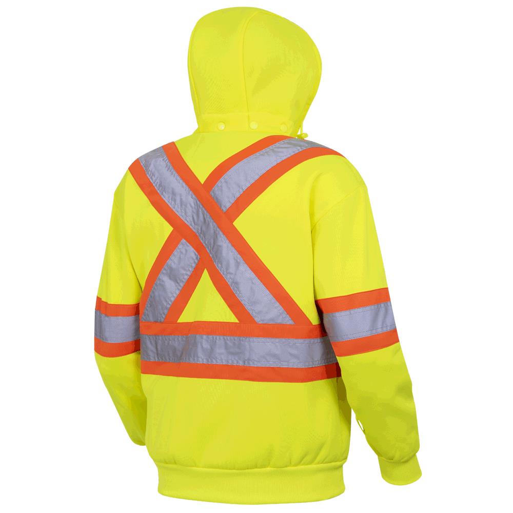 Chandail de sécurité à capuchon, molleton, jaune, GR: 2XL