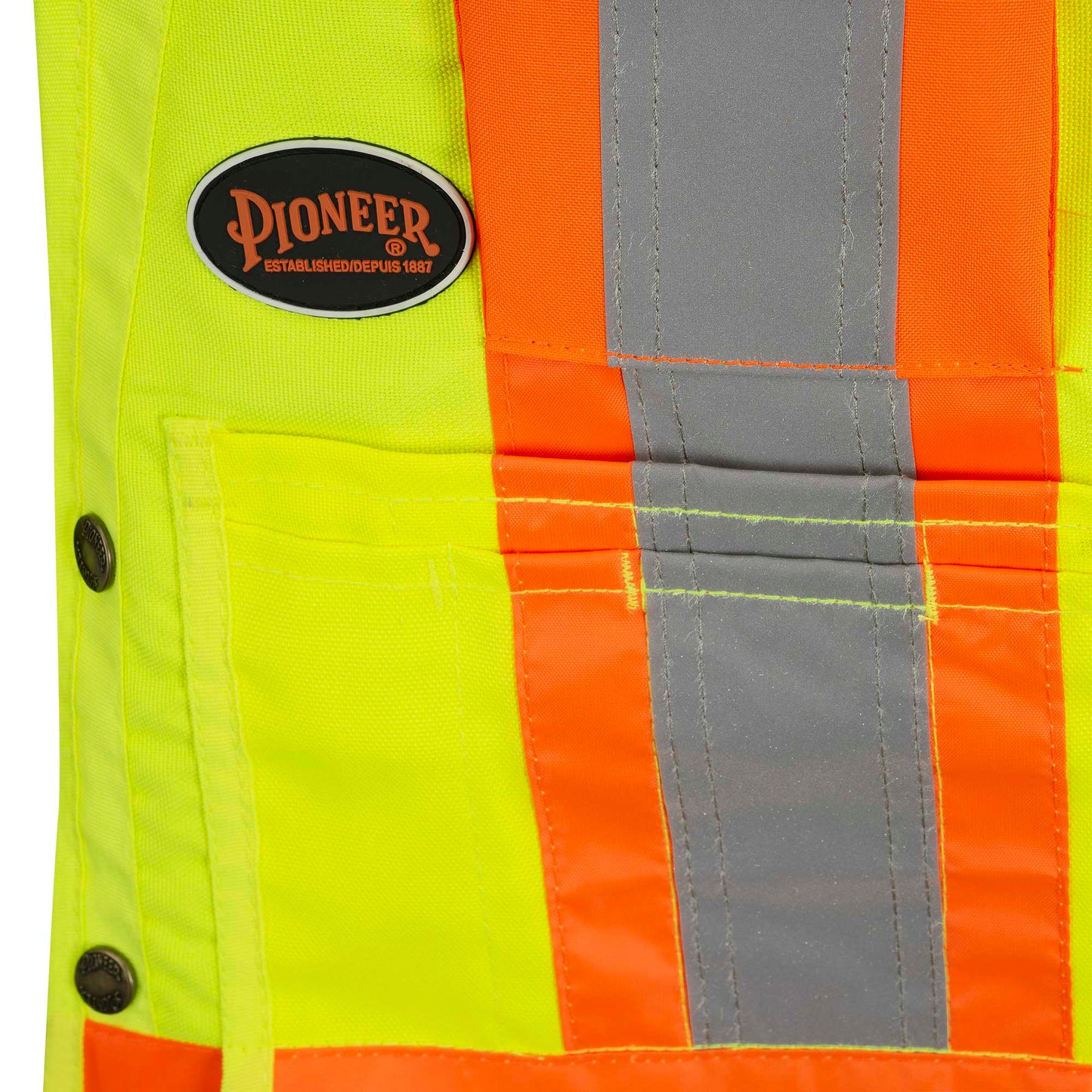Gilets de sécurité - Polyester Oxford enduit de polyuréthane 600 deniers, Jaune, GR: 2XL